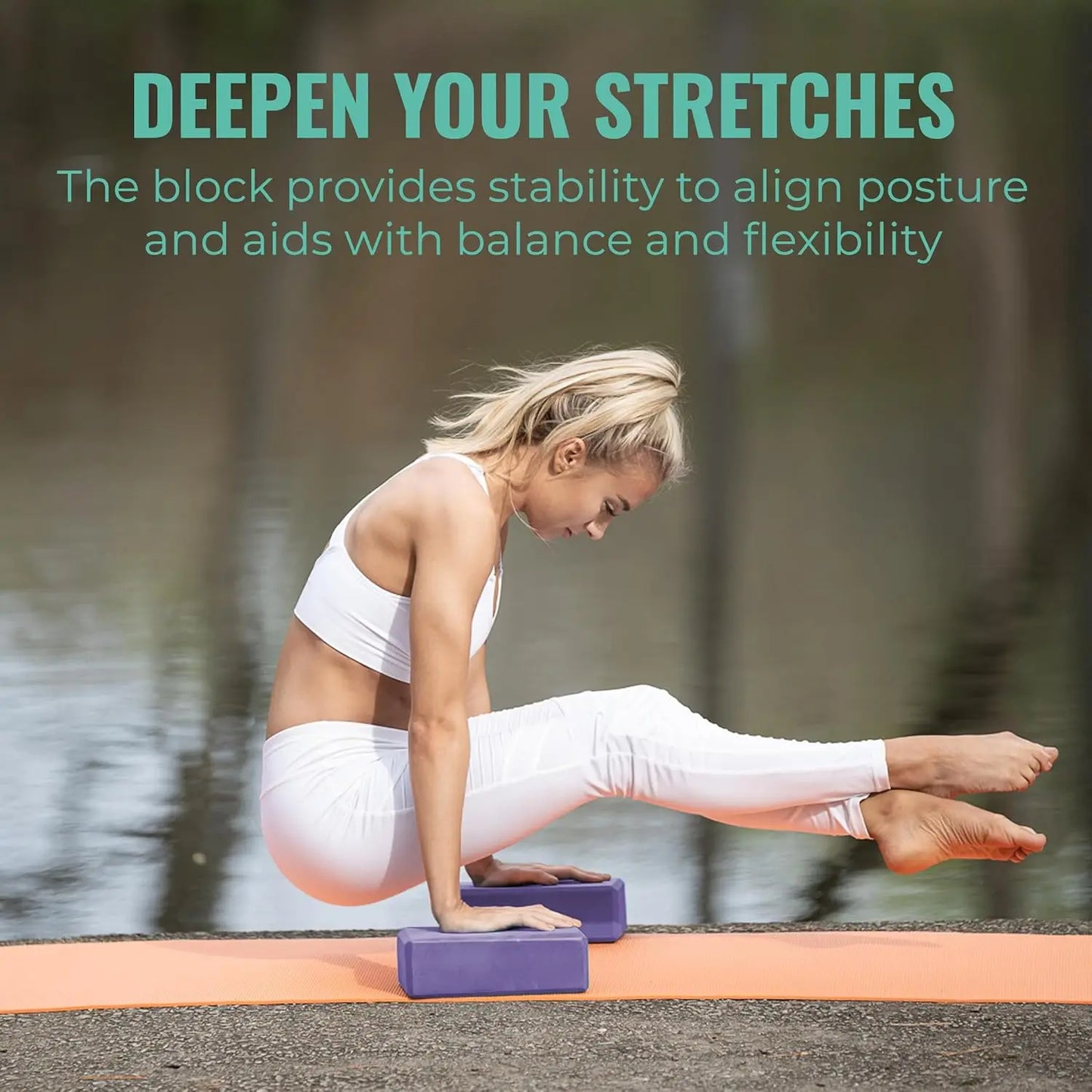 Yoga, Pilates, Workout - EVA Foam Yoga Blocks, 10 Pack, Firm and Supportive, 3\