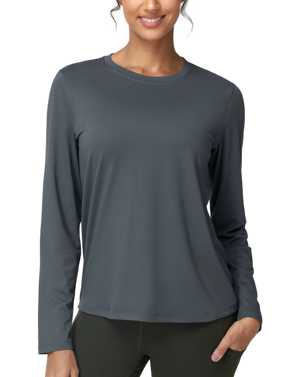 THE GYM PEOPLE Women's Long Sleeve Sun Protection Workout Shirt