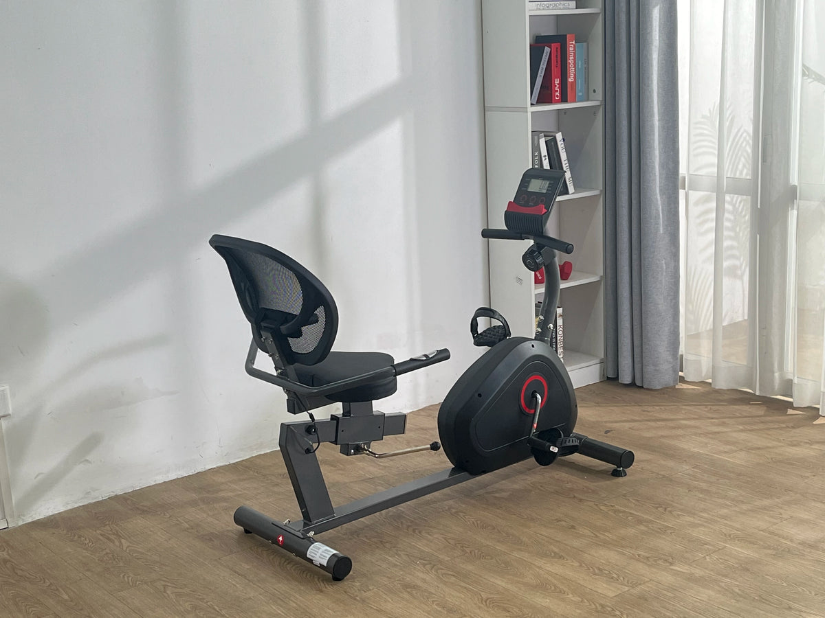 Ergonomic Recumbent Exercise Bike For Home Fitness With Eight Levels