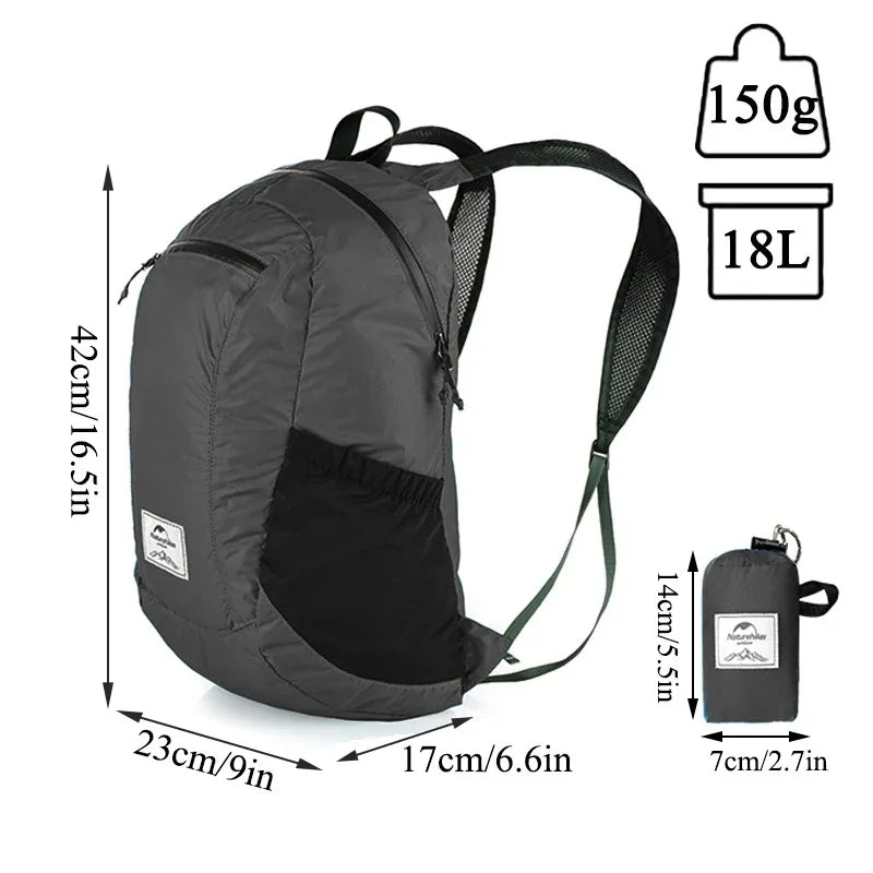 Naturehike Ultra Lightweight Nylon Camping Backpack For Outdoor Travel