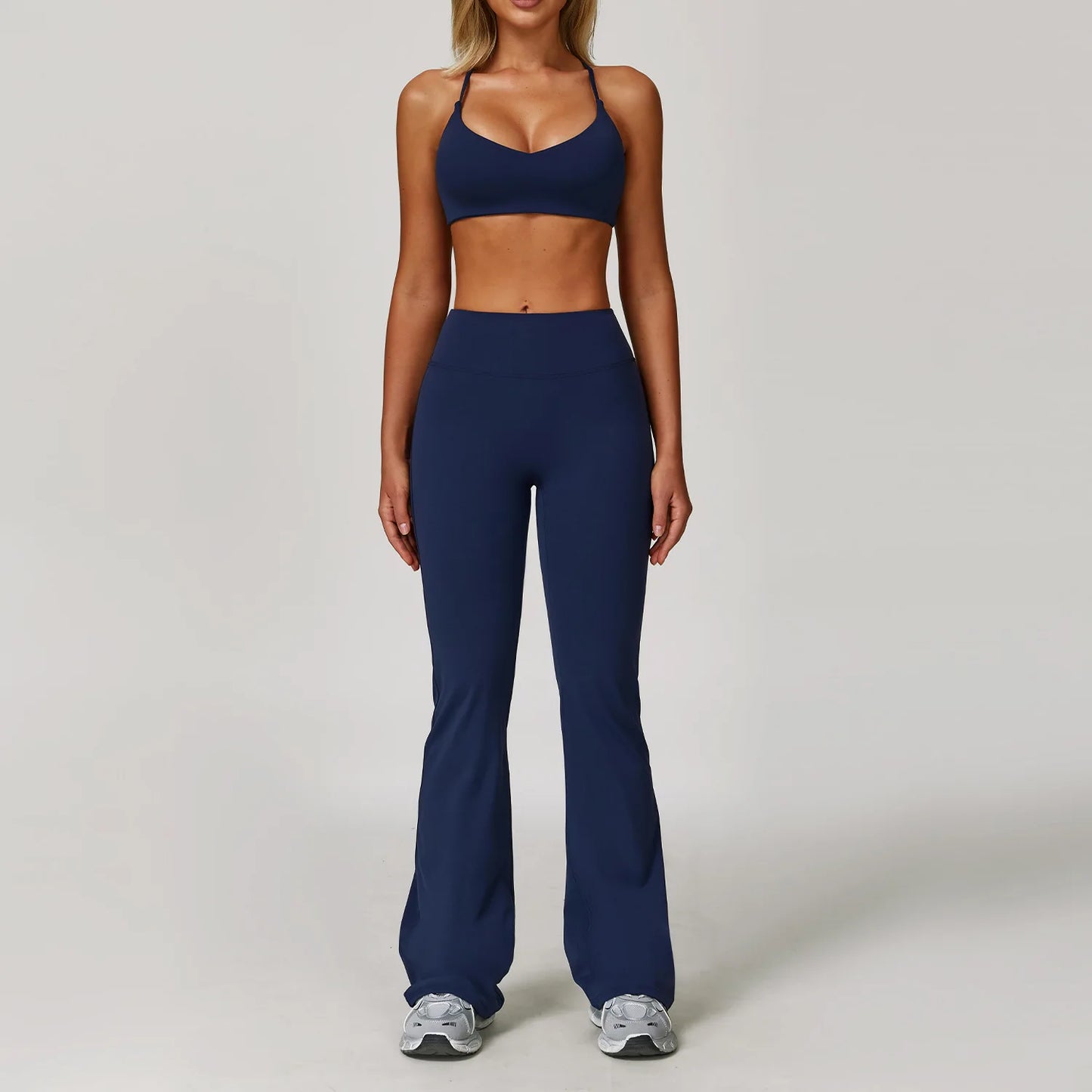 Womens Gym Set Yoga Wear Bra Jacket Leggings Shorts