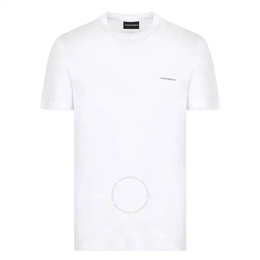 Emporio Armani Logo Print Lyocell Blend T Shirt Men