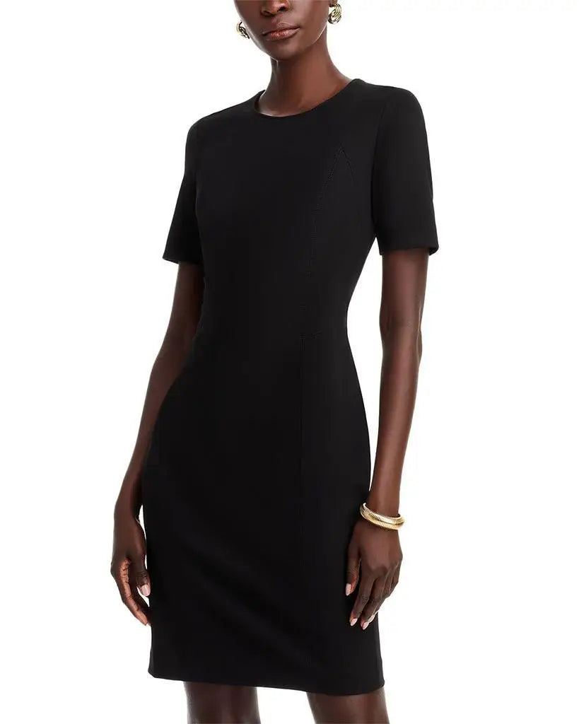 T Tahari Judianne Women's Short Sleeve Fitted Sheath Tennis Dress Sportswear Exclusive for Women