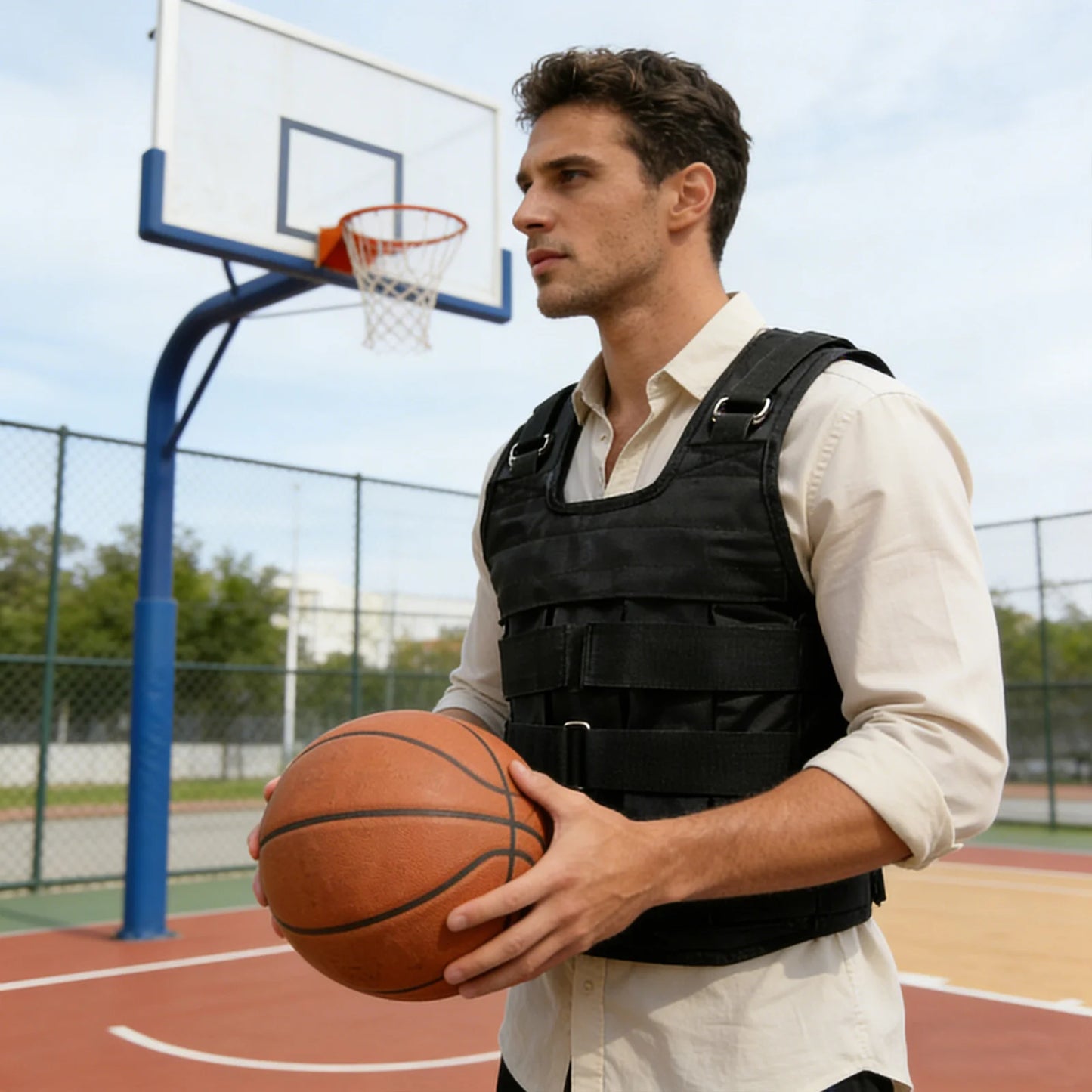 Adjustable Weighted Vest Shell Only 2.2-110lbs, Workout Vest for Progressive Overload Training, Empty Shell Fitness Gear for Runners Athletes