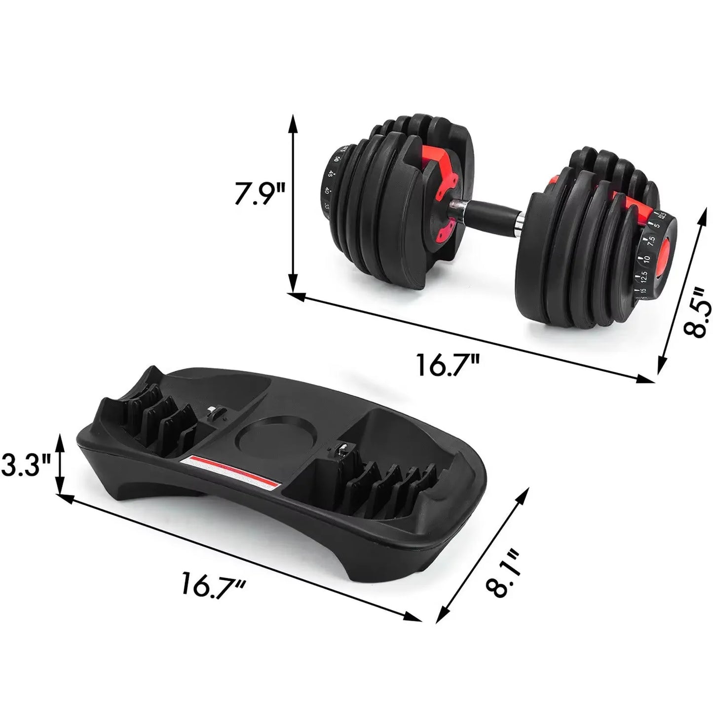 Adjustable Dumbbell 24 40 Kg Fitness Equipment For Home Gym