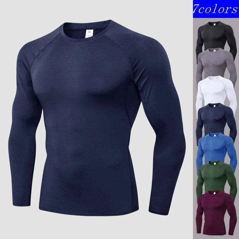 Breathable Polyester Long Sleeve Compression Shirt For Workout