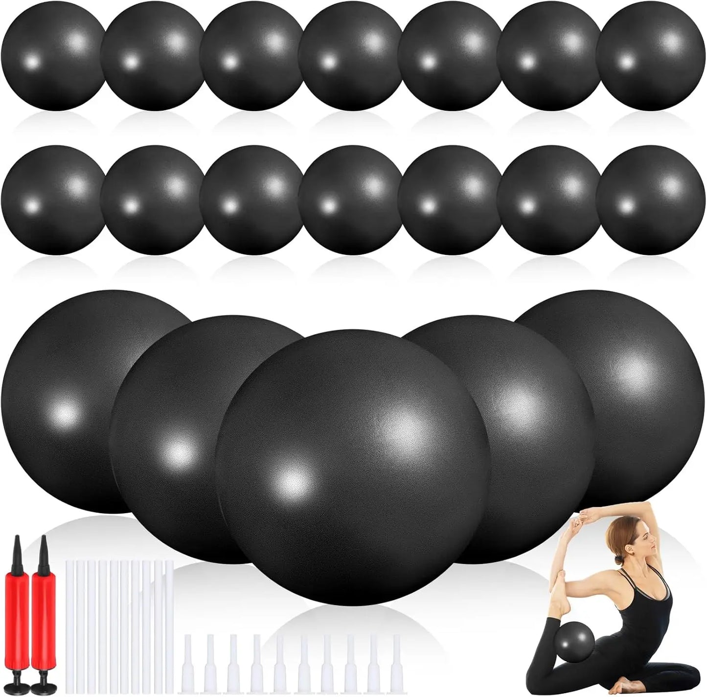 YTYIN Mini Pilates Balls With Pump For Barre And Yoga