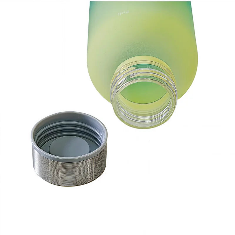 Time Marker Water Bottle Eco Friendly BPA Free Frosted Plastic