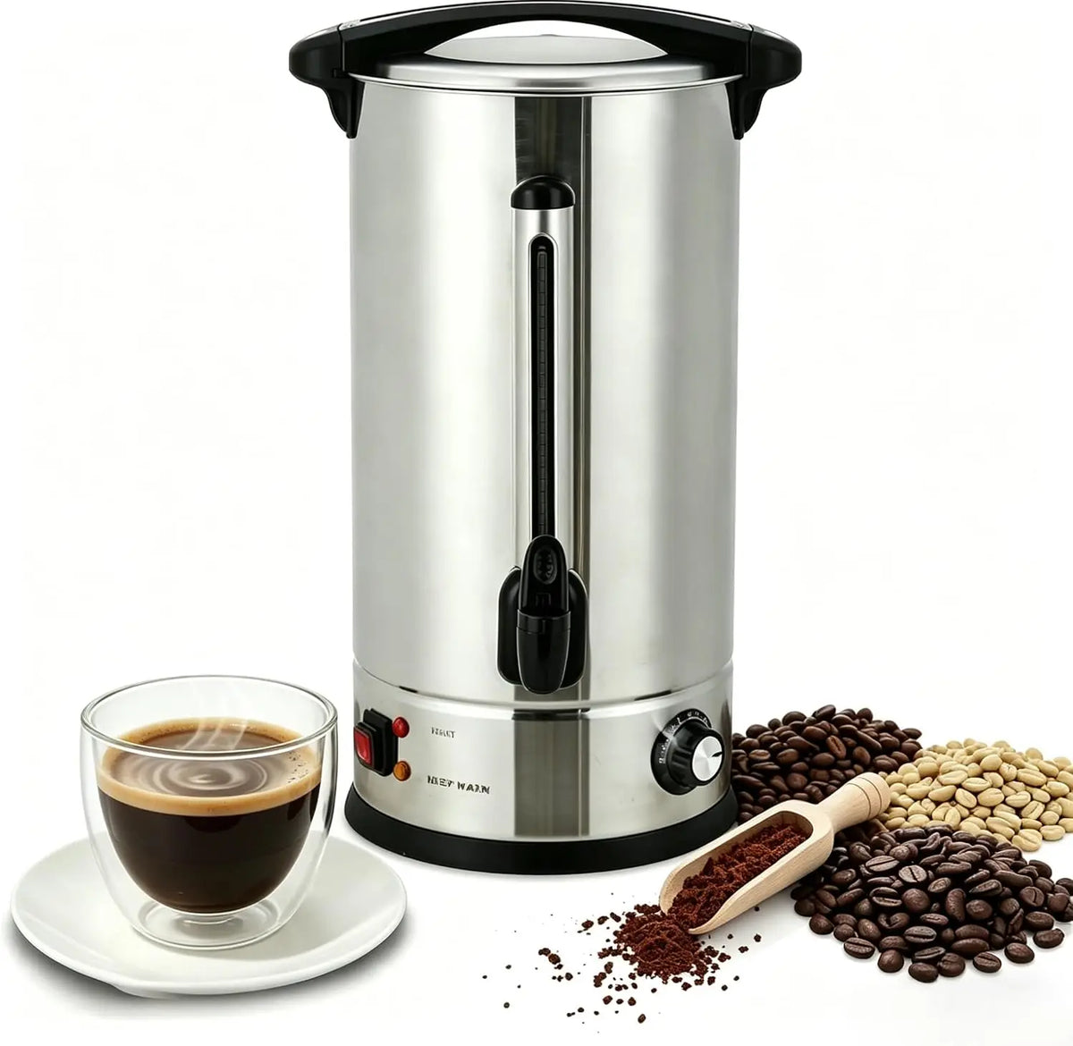 Tacleekii Commercial Coffee Urn Fast Brew Warm Beverage Dispenser