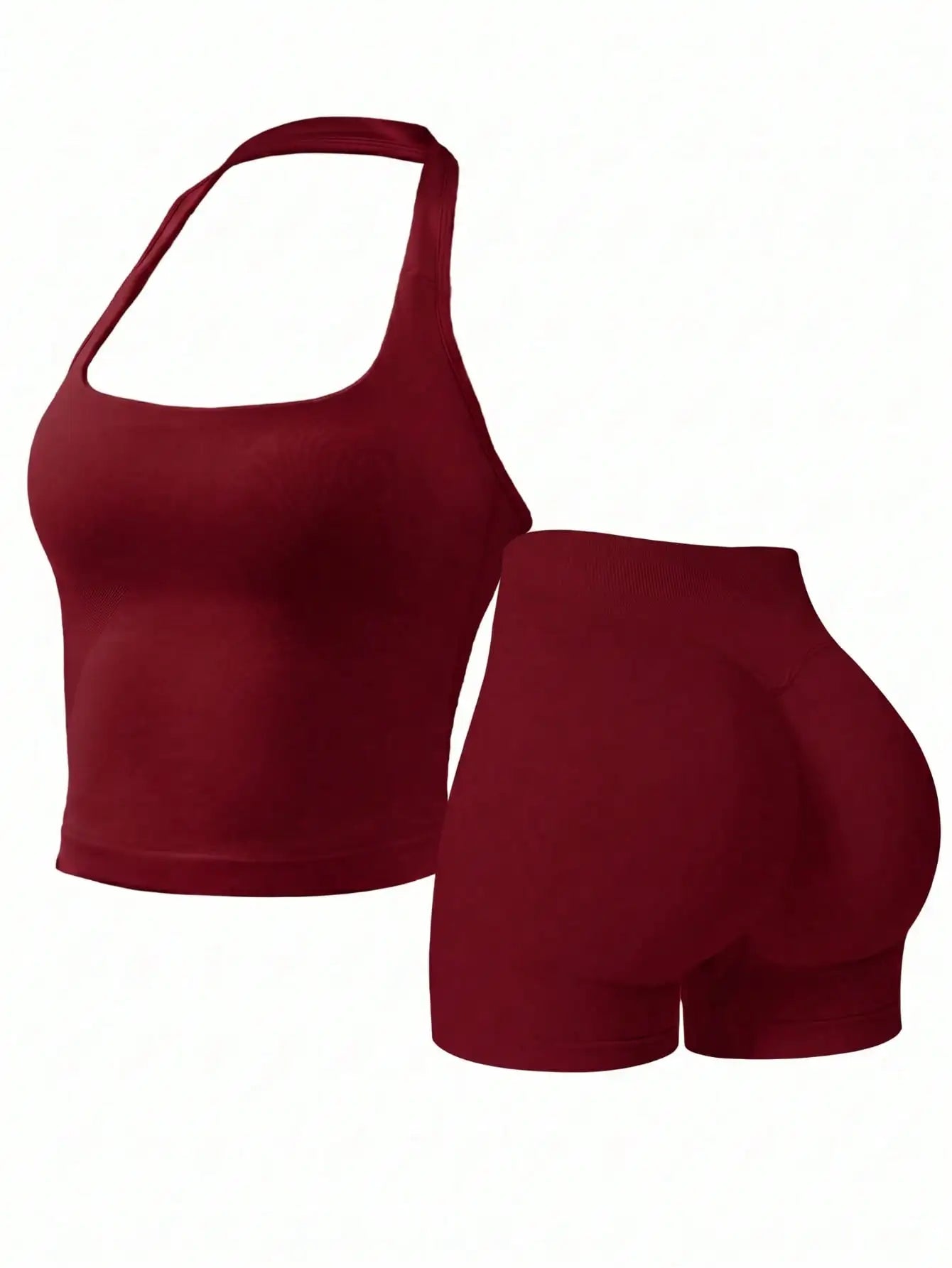 Women's Outdoor Sports Set: Tank Top + Shorts, Versatile For Daily Wear, Slim Fit, Lifting Design, Lightweight & Breathable
