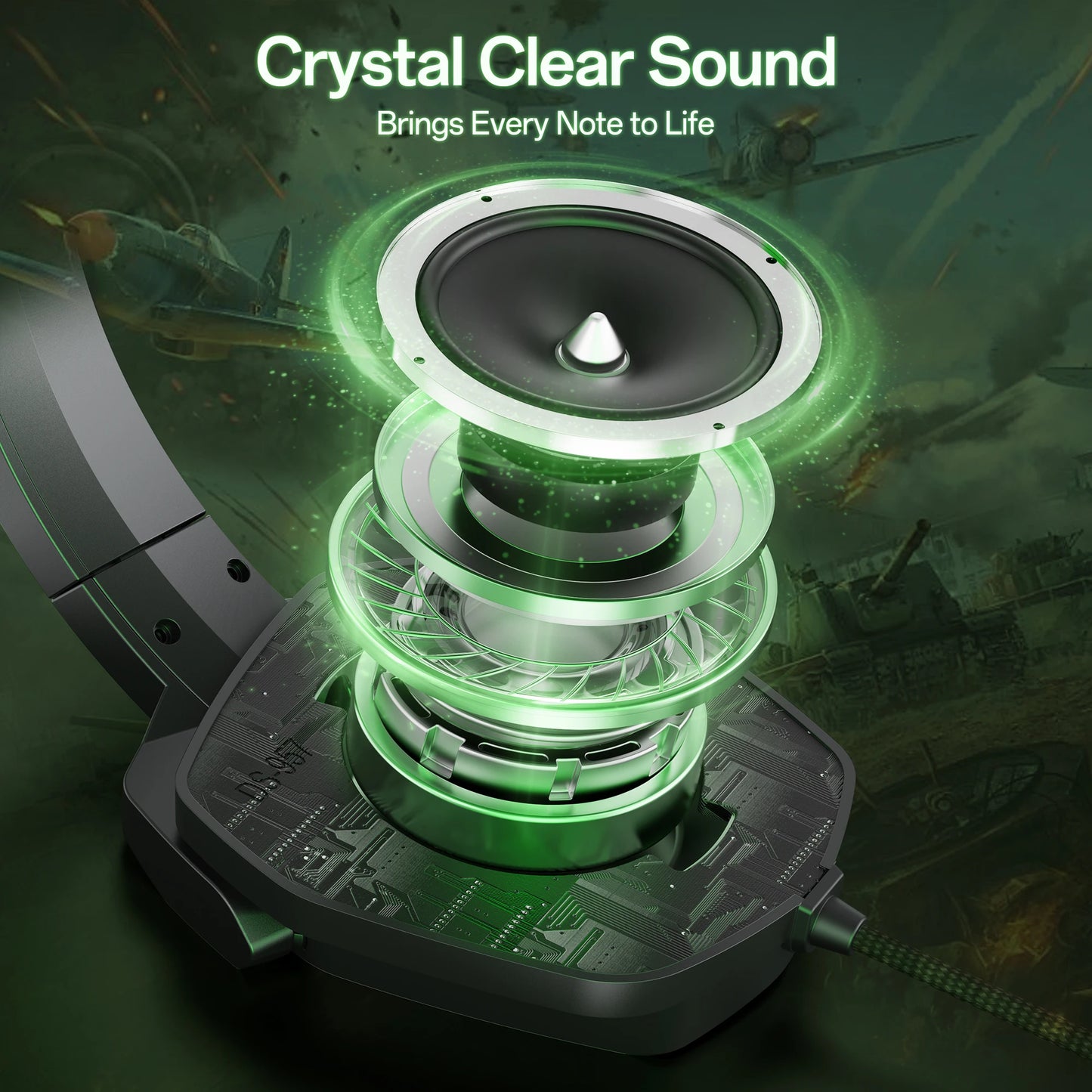 NUBWO N16 Gaming Headset With Noise Canceling Microphone And Stereo