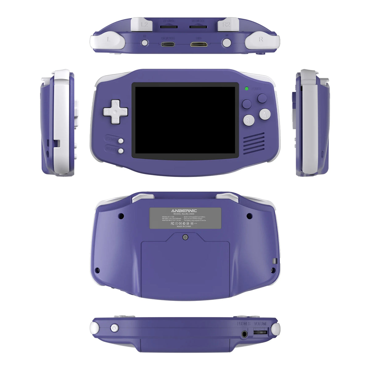 Anbernic RG34XX Retro Handheld Game Consoles Linux 64-bit 3.4-inch IPS 720*480 Screen H700 Quad-core 3500mAh RG 34XX Portable Gaming Console  Streaming WiFi Bluetooth HD TV Output