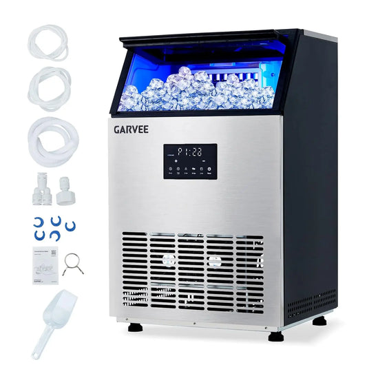 Acekool Commercial Under Counter Ice Maker Machine Stainless Steel