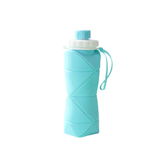 Silicone Water Bottle Folding Portable Reusable For Outdoor Activities