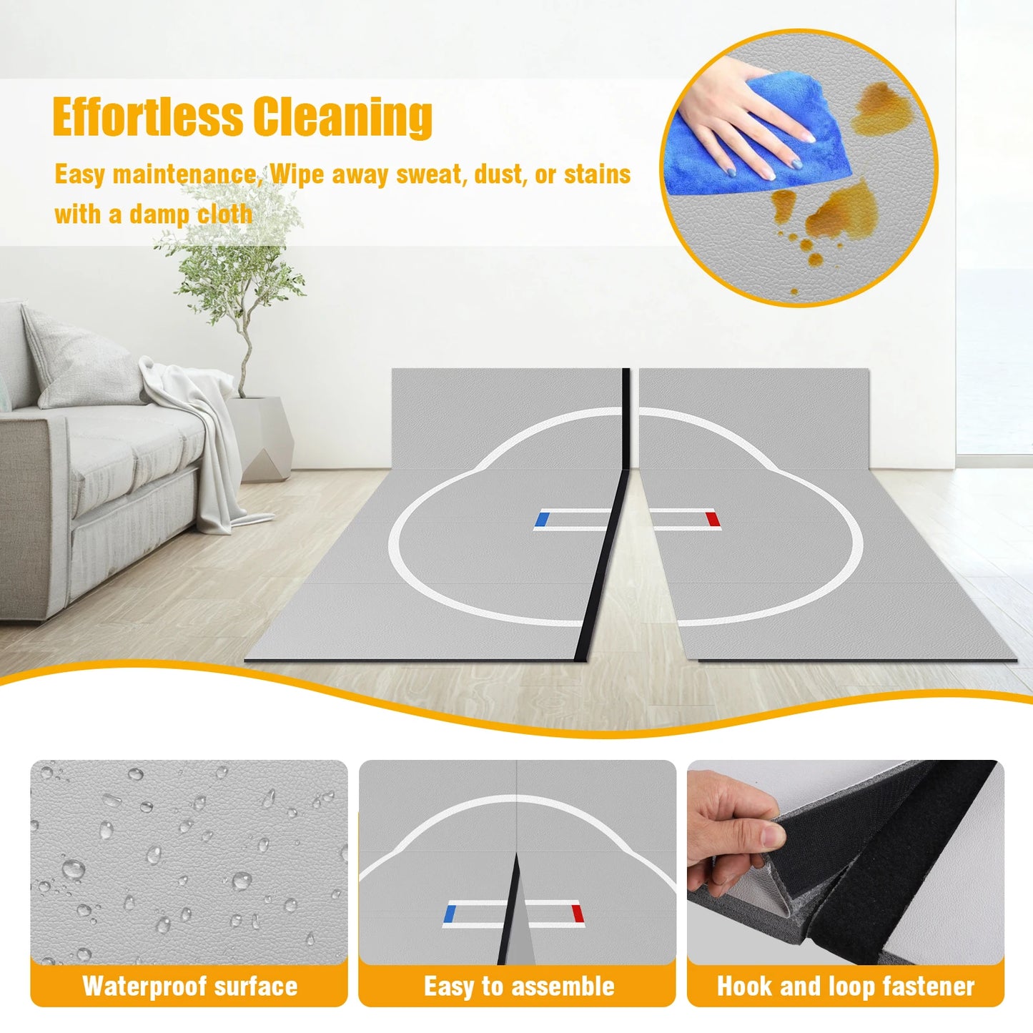 MOJOYCE Roll Up Wrestling Mat Anti Slip For Grappling And Judo