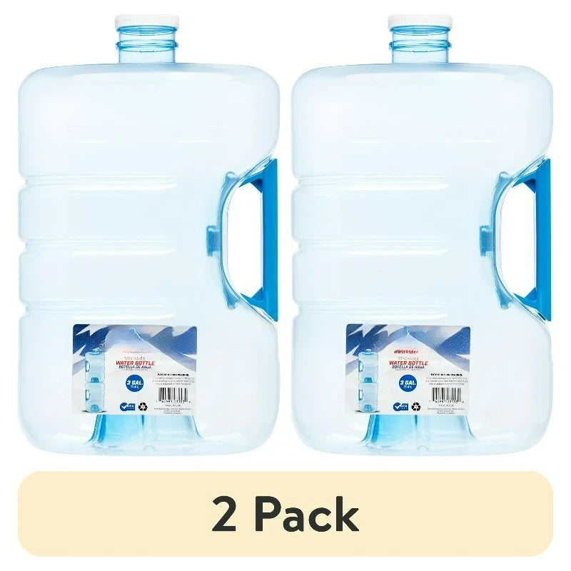 (2 pack)  Stackable & Refillable Water Gallon (3gal)