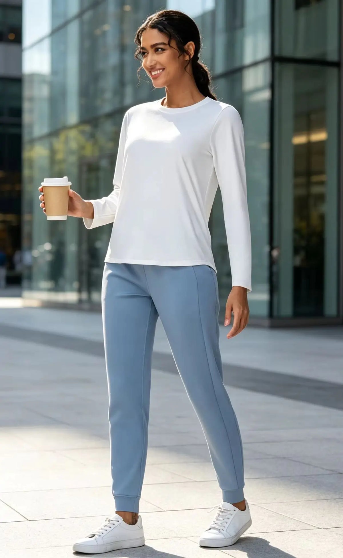 THE GYM PEOPLE Women's Long Sleeve Sun Protection Workout Shirt