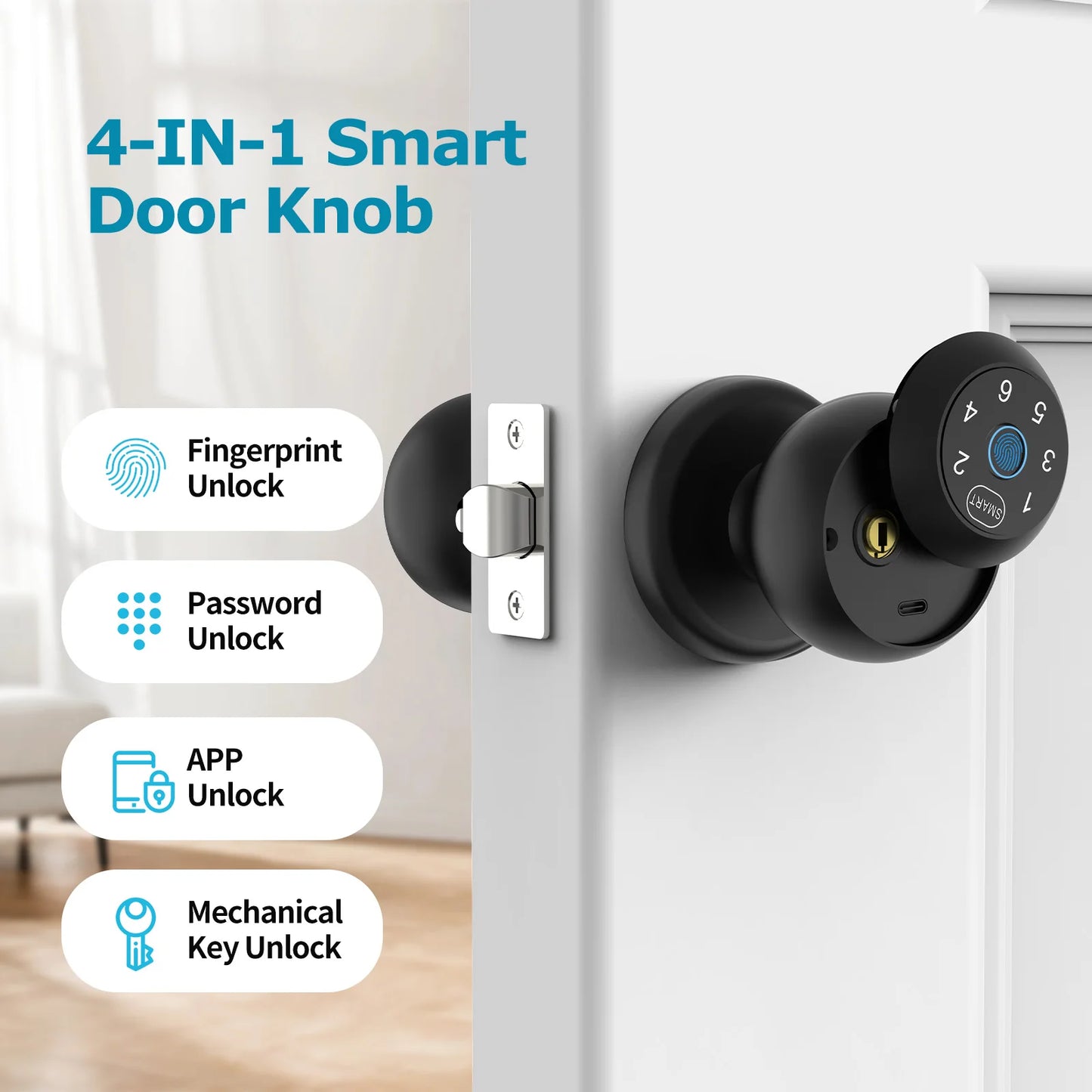 FILTA Smart Lock Keyless Entry Fingerprint And App Control
