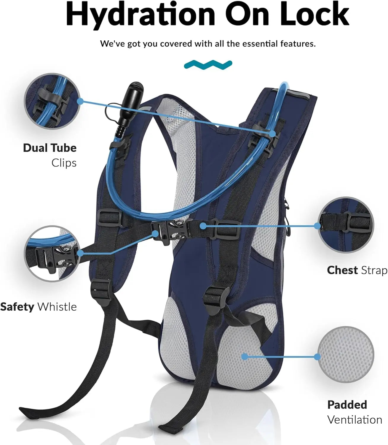 Water Buffalo Hydration Backpack For Hiking And Running