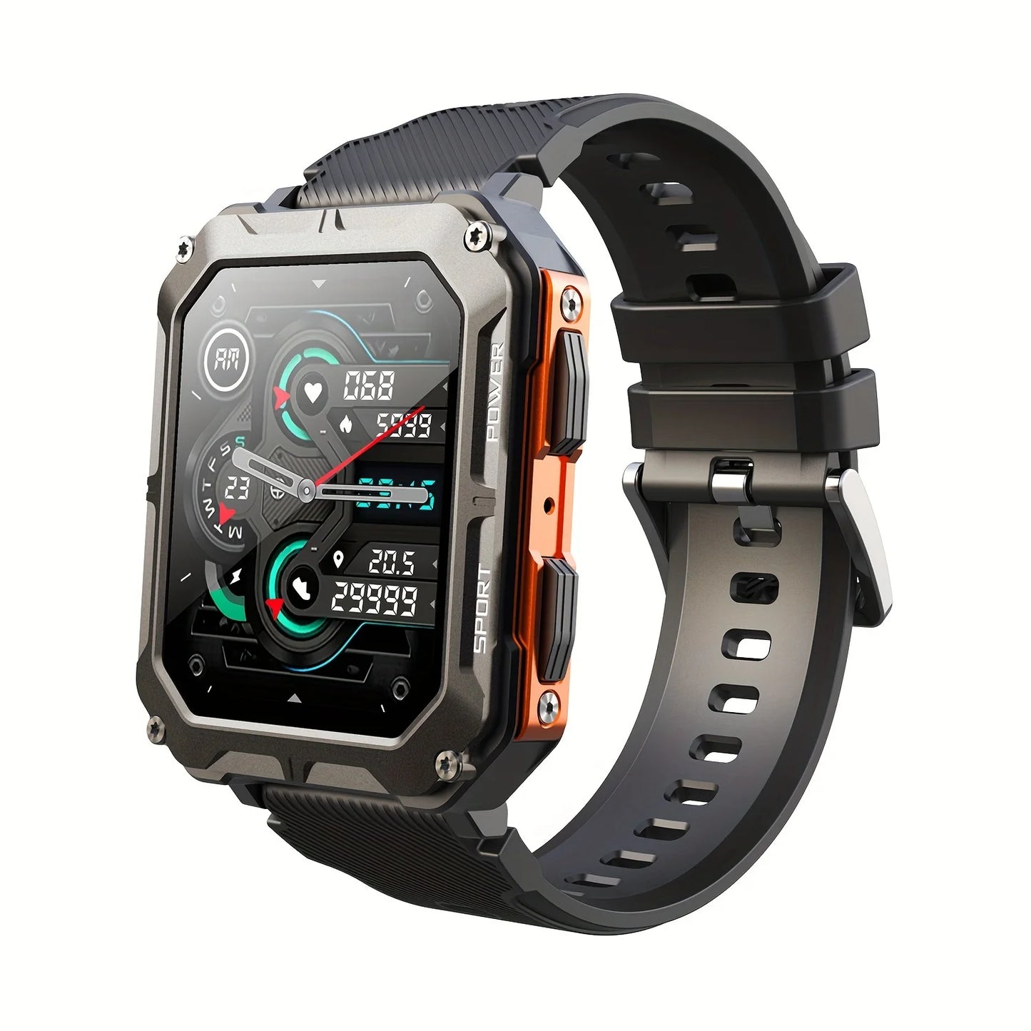 A Rugged Smartwatch IPX8 Call Dial Android iPhone Outdoor Sport