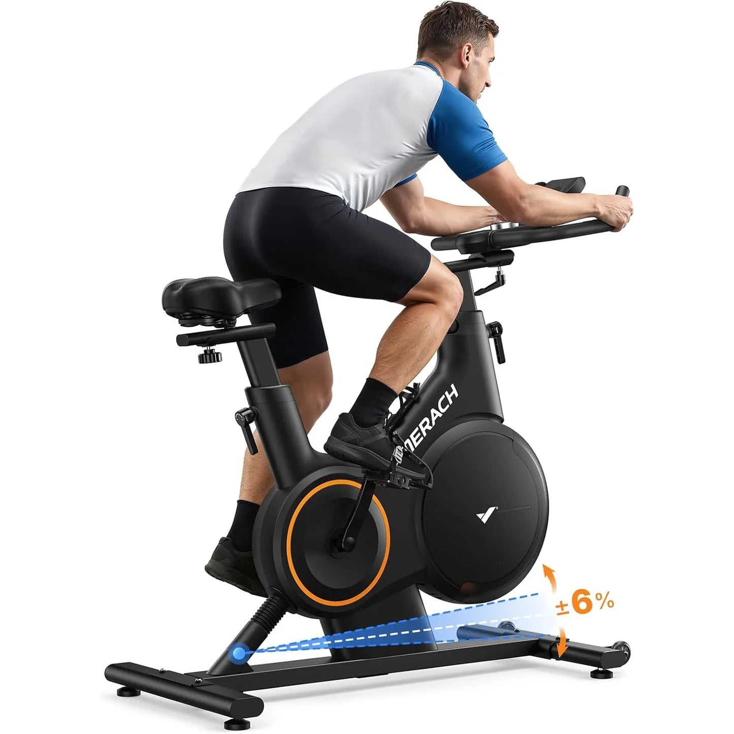 Exercise Bike With Incline And Decline, Automated Magnetic Resistance
