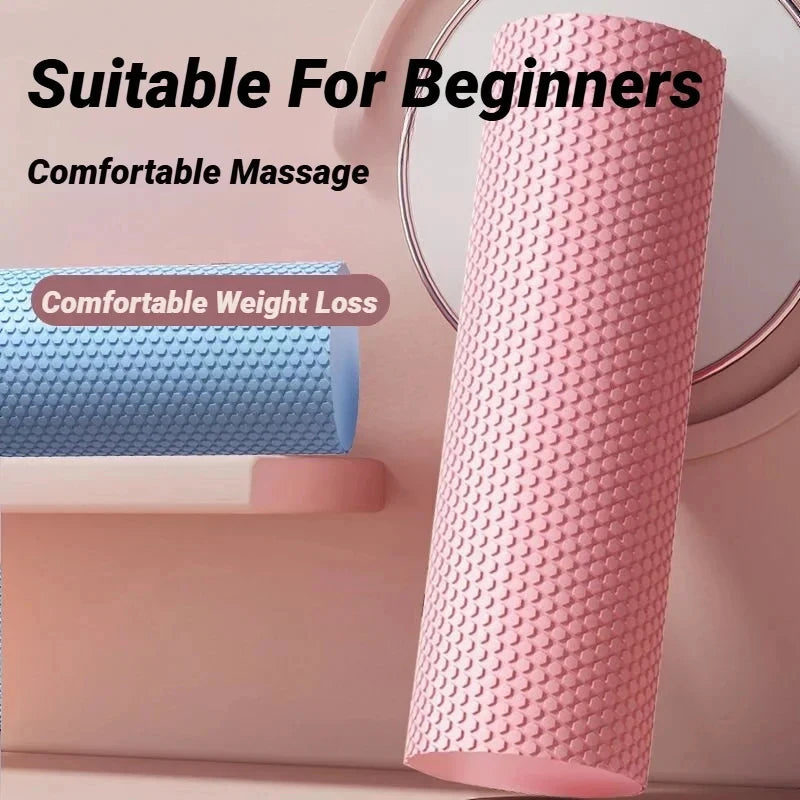 Hexagonal EVA Foam Yoga Roller, 9.5cm × 29.7cm Massage Foam Roller for Pilates Home Fitness Workout