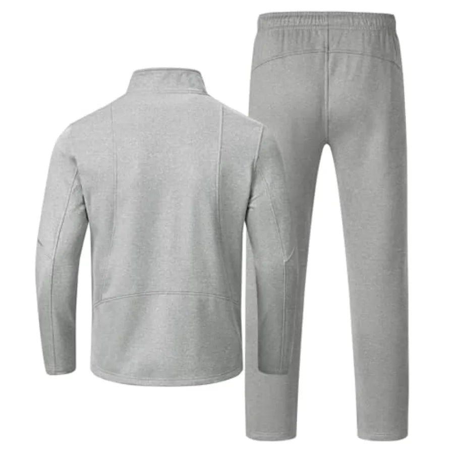 Rdruko Mens Fleece Track Suit Set 2 Piece Winter Warm Athletic