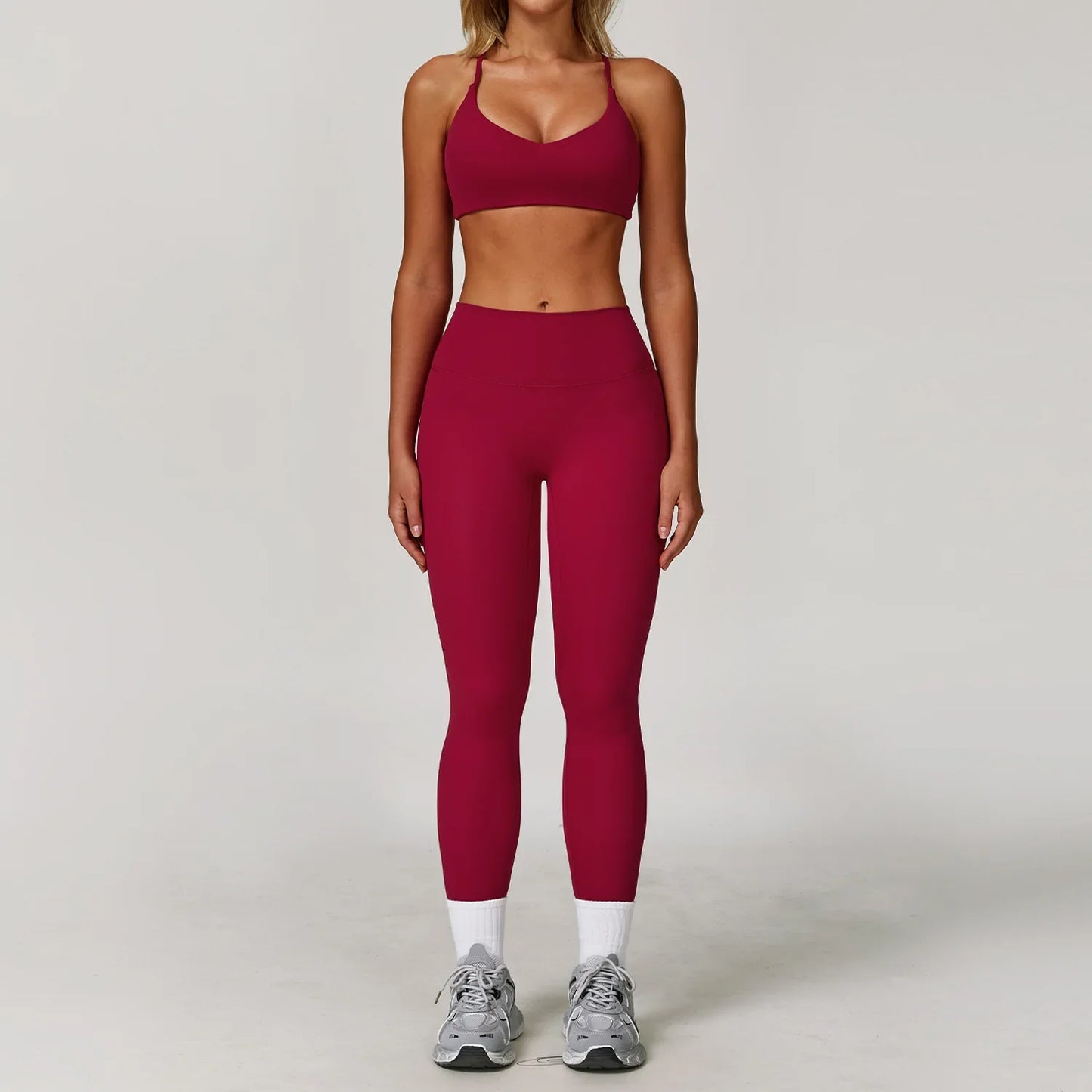 Womens Gym Set Yoga Wear Bra Jacket Leggings Shorts