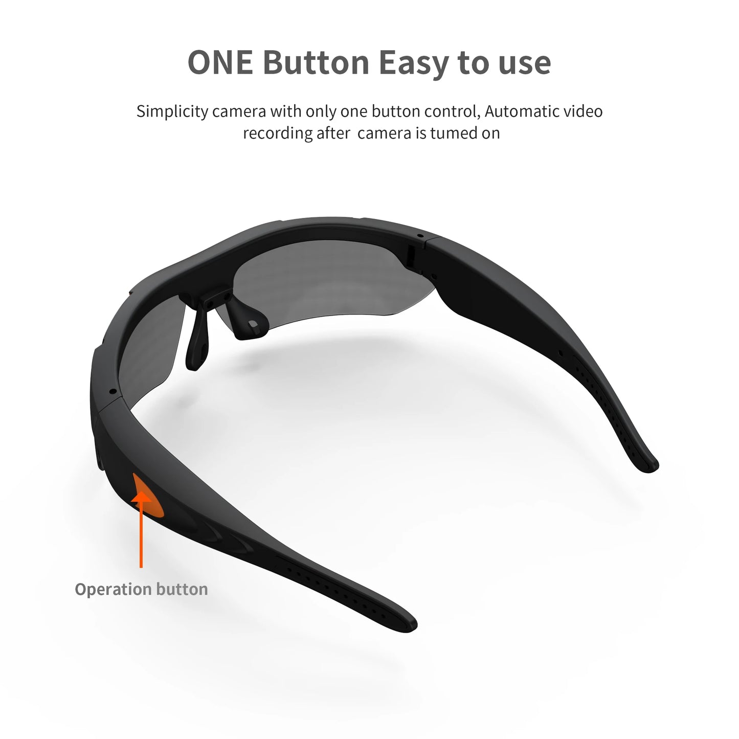 2026 Glasses With 1080p High-definition Mini Camera Smart Glasses Cycling Recorder Outdoor Sports Recording Goggles