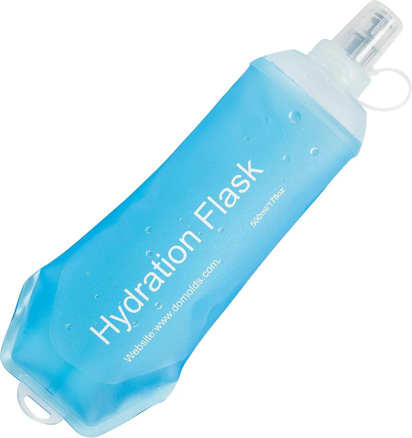 Soft Collapsible Water Bottle TPU Hydration Flask With Bite Valve