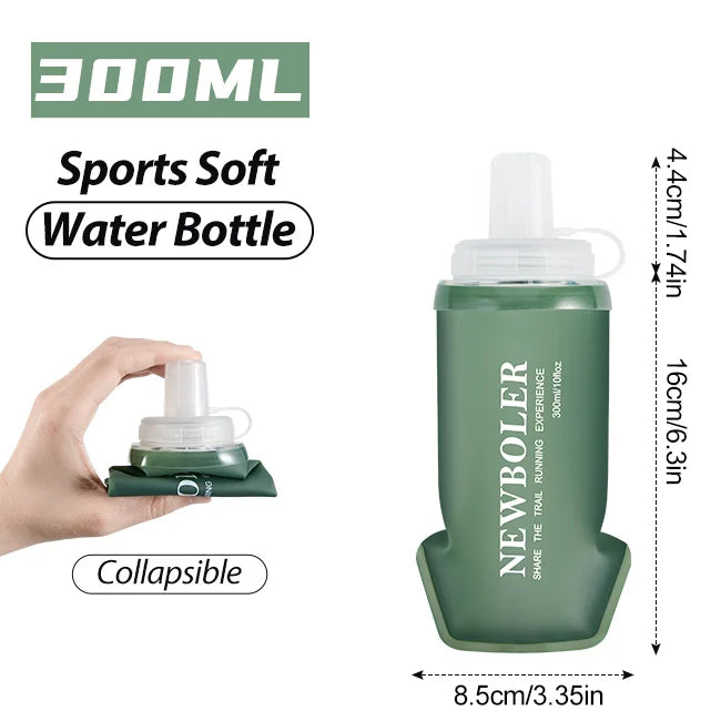 Sports Water Bottles BPA-Free Collapsible Soft Flask Running Camping Hiking Hydro Flask Soft Water Bottle for Hydration