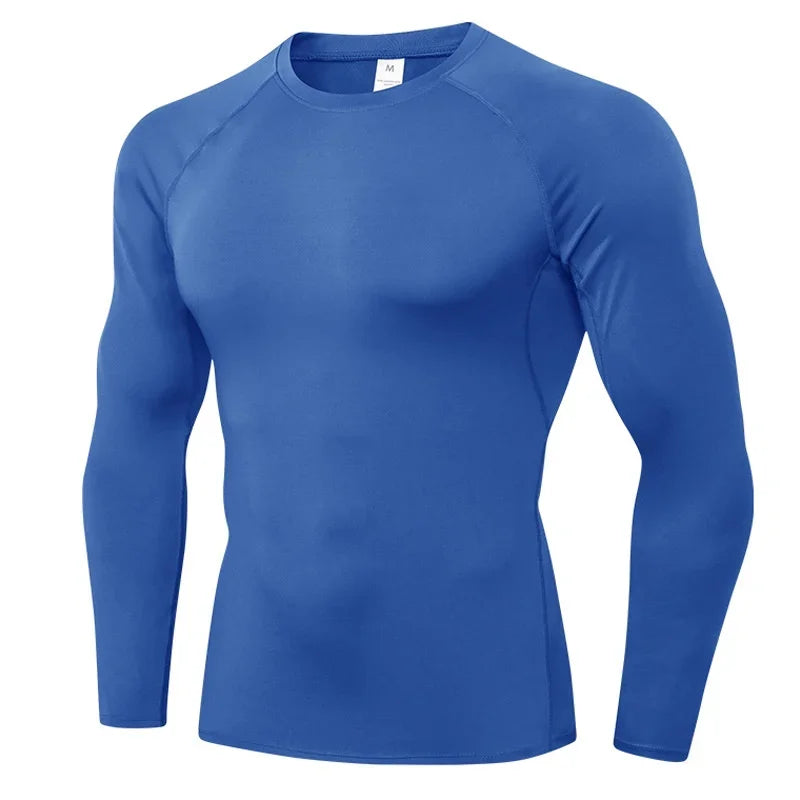 Breathable Polyester Long Sleeve Compression Shirt For Workout