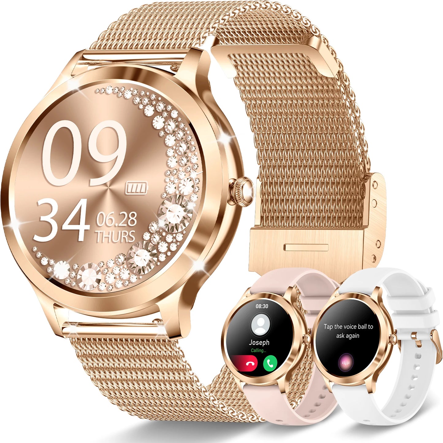 INNOFOVO Touchscreen Smartwatch With Long Battery And Wireless Alerts