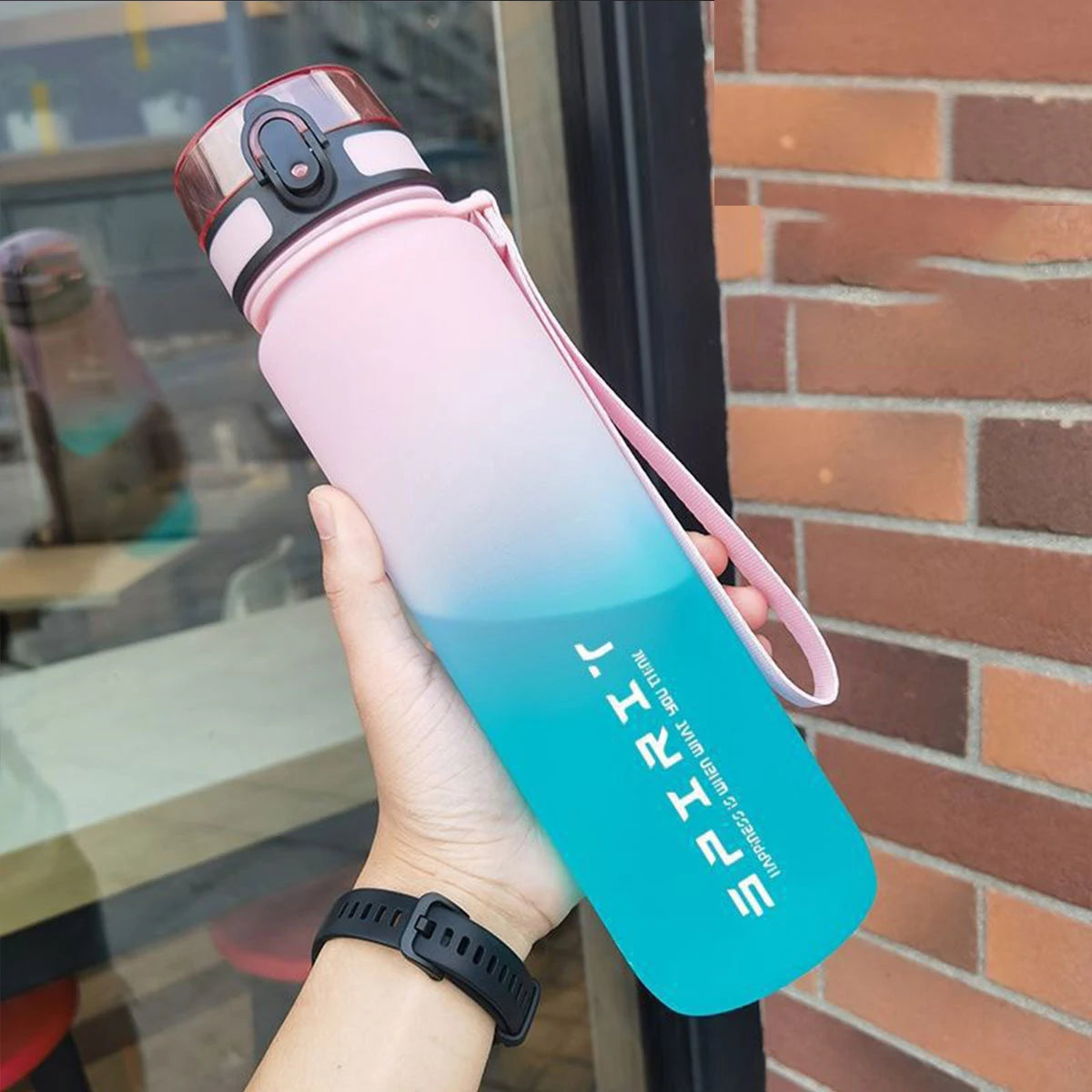 Gradient Water Bottle - 1000ml/600ml/750ml Capacity Outdoor Camping Gym Suitable Holiday Gift Birthday