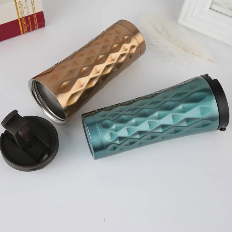 Stainless Steel Insulated Travel Mug For Coffee Tea And Water