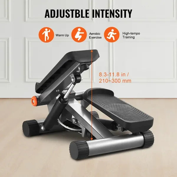 Mini Stair Stepper With Resistance Bands For Home Exercise