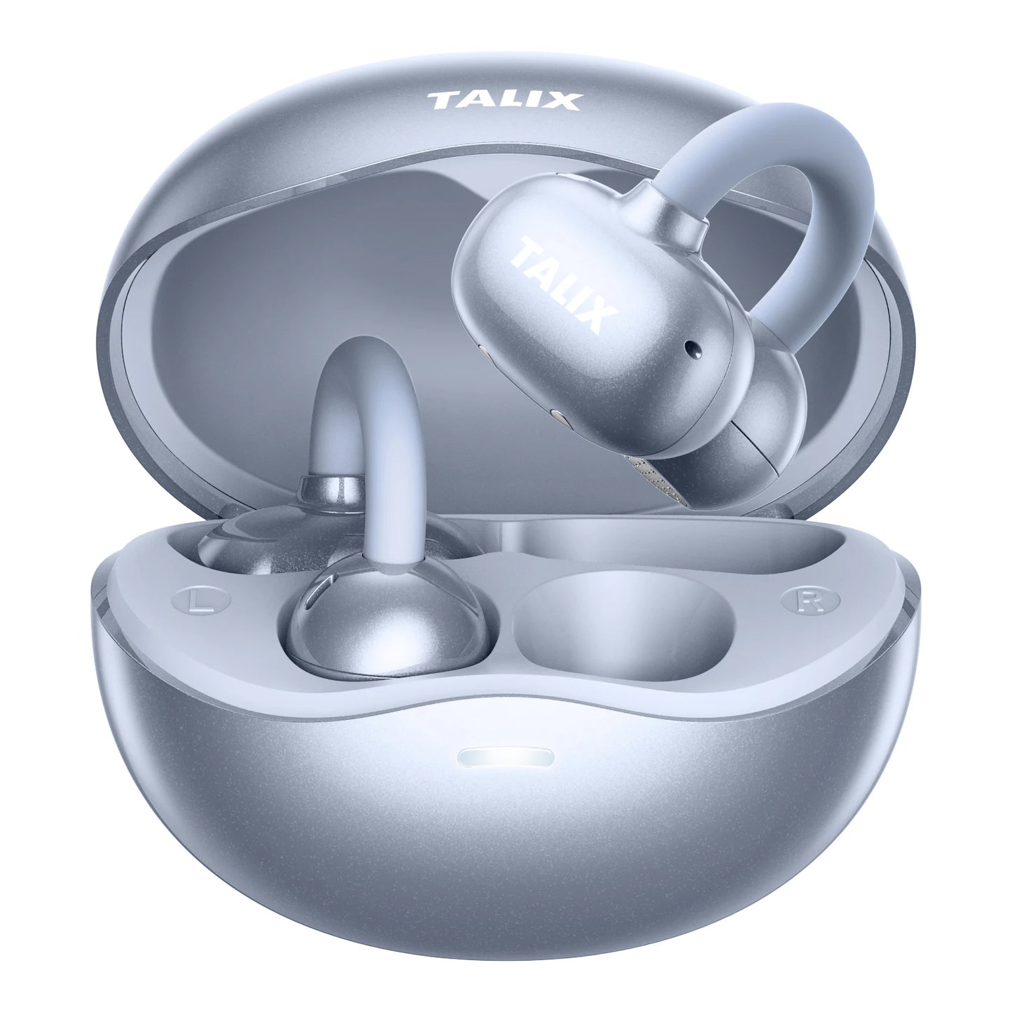 TALIX Ultra Open Ear Earbuds X6 Clip-On Headphone with Directional Sound Ultra-Light Comfort Fit 40H Playtime Spatial Sound