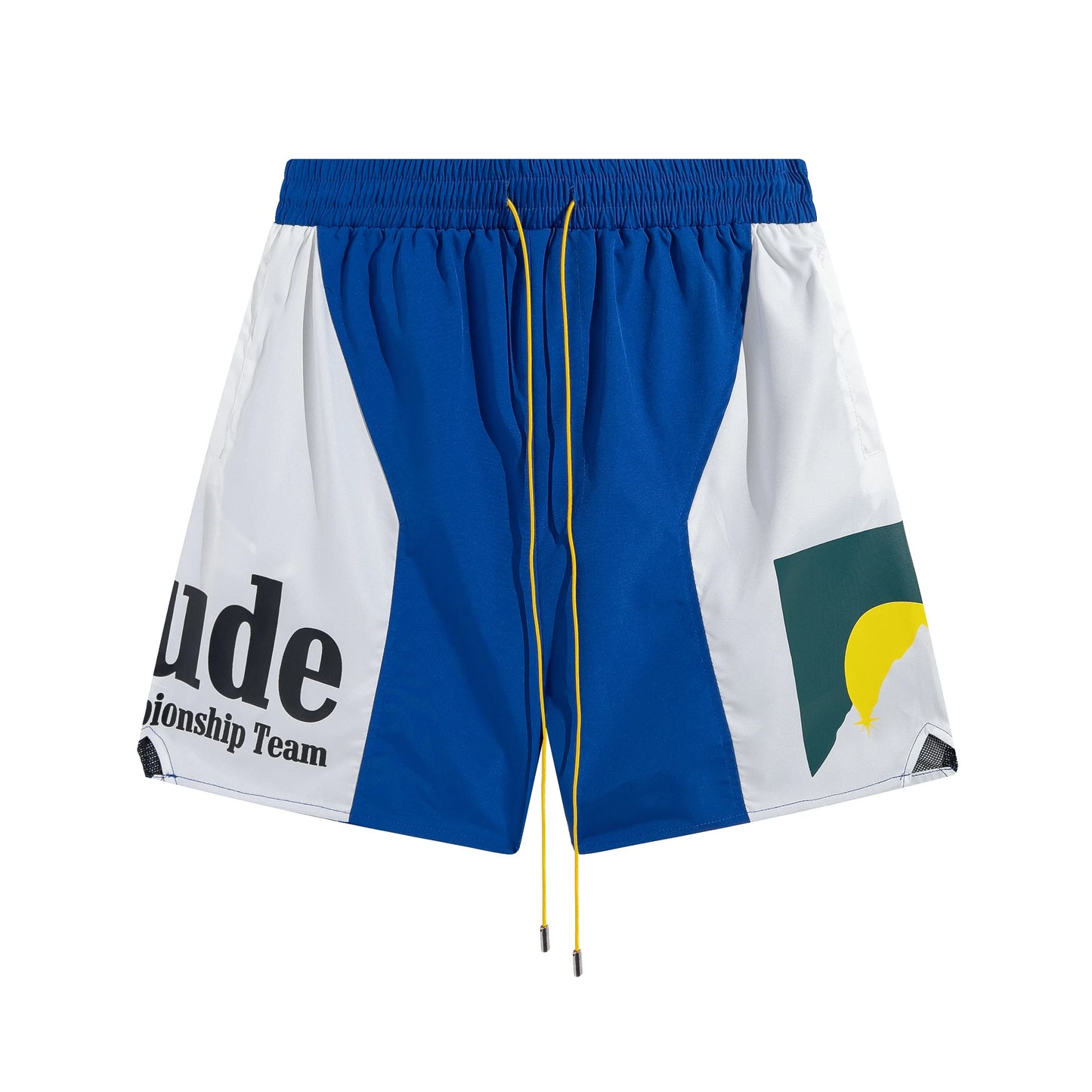 2026 Rhude High Street Trend Casual Shorts Men Woman Letter Print Loose Breathable Light Quick Drying Rhude Sports Shorts