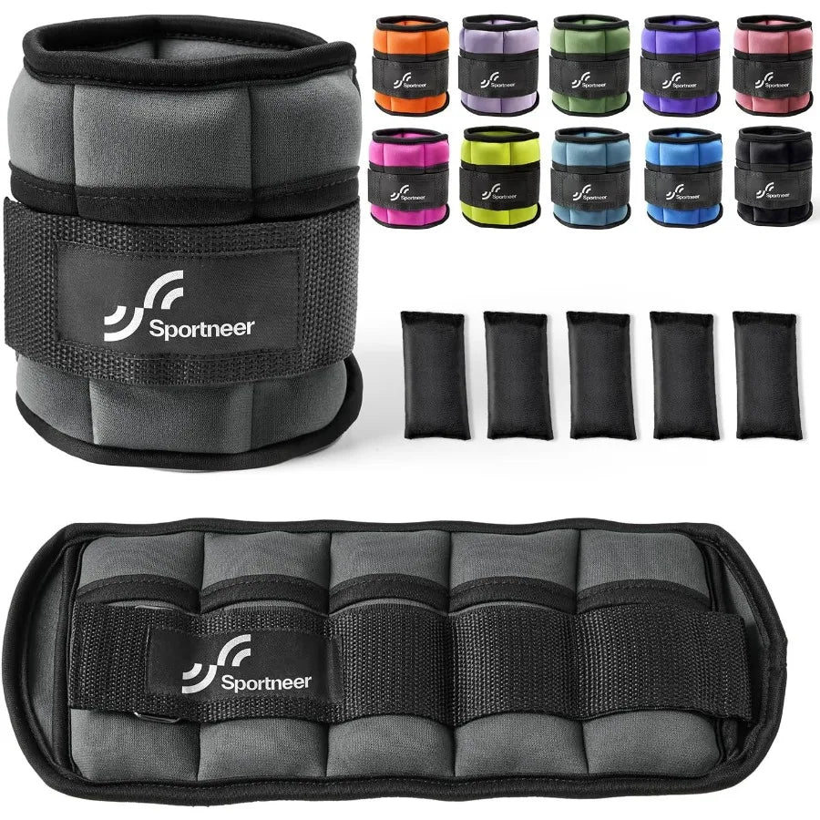 LISM Adjustable Ankle Weights for Strength Training and Fitness