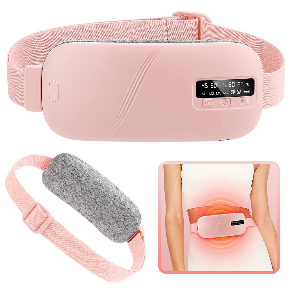 Portable Menstrual Heating Pad Massager Belt for Period Relief