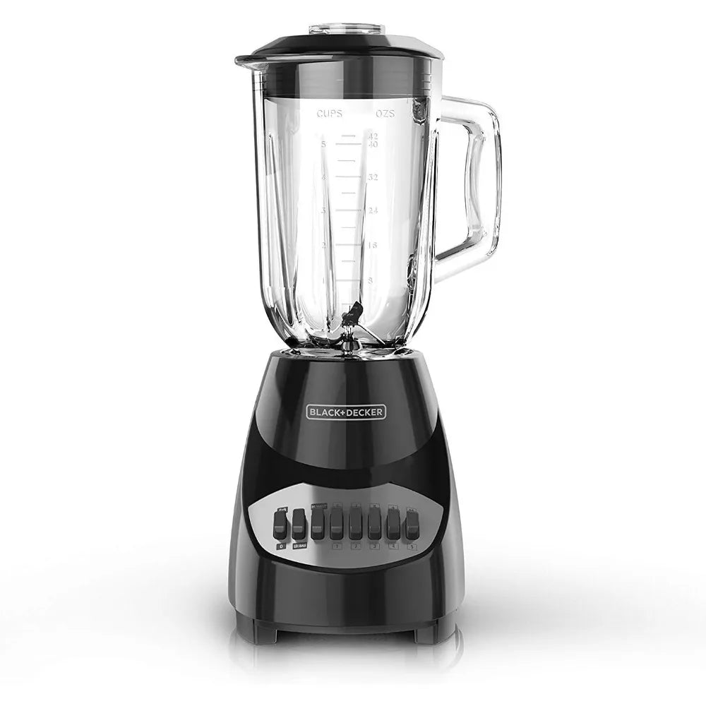 Countertop Blender with 6-Cup Glass Jar and 10-Speed Settings