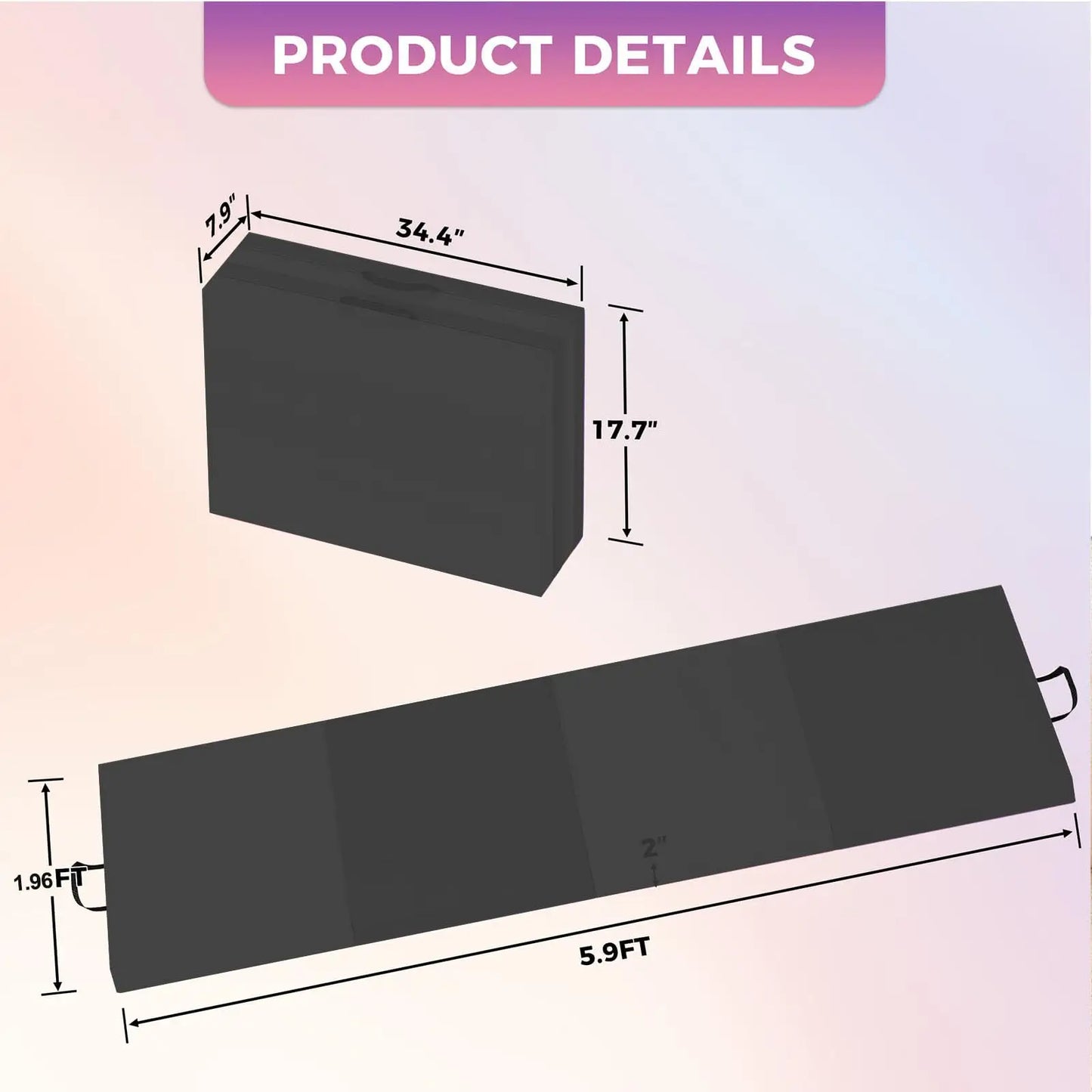 HiMISS Gymnastics Tumbling Mats For Home Gym And Training