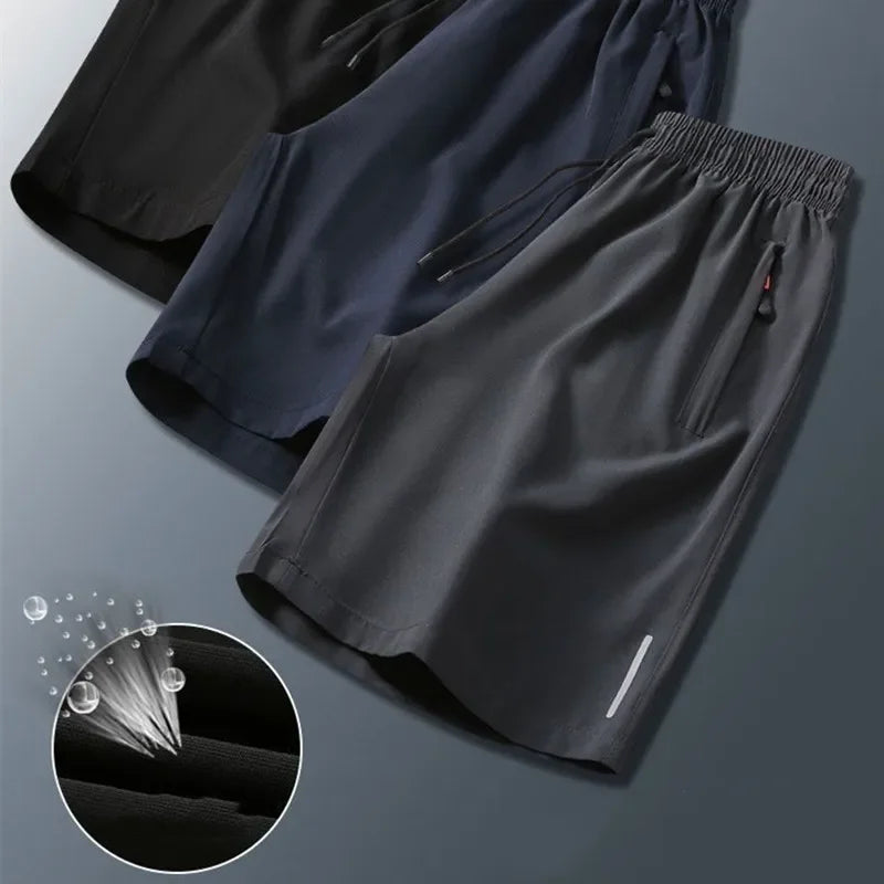Ice Silk Quick Dry Running Shorts Breathable Summer Athletic Fitness