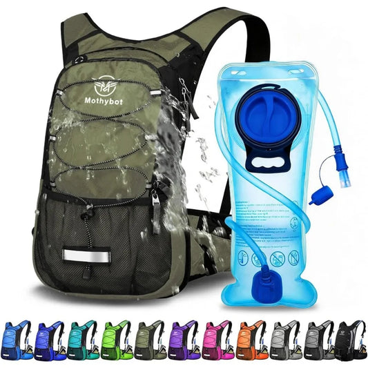 2L BPA Free Bladder Insulated Hydration Backpack, Ideal for Running, Cycling, Camping - Keeps Liquid Cool up to 5 Hours