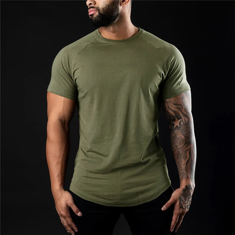 Plain Gym T Shirt Women Cotton Short Sleeve O Neck Slim Fit