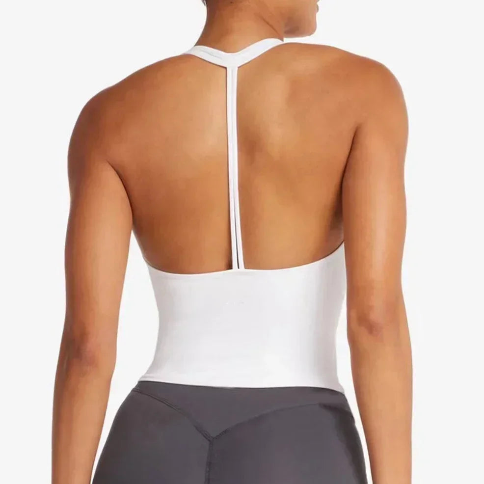 Lemoneno Women's Halter Yoga Set With Chest Pad Sports Bra And Shorts