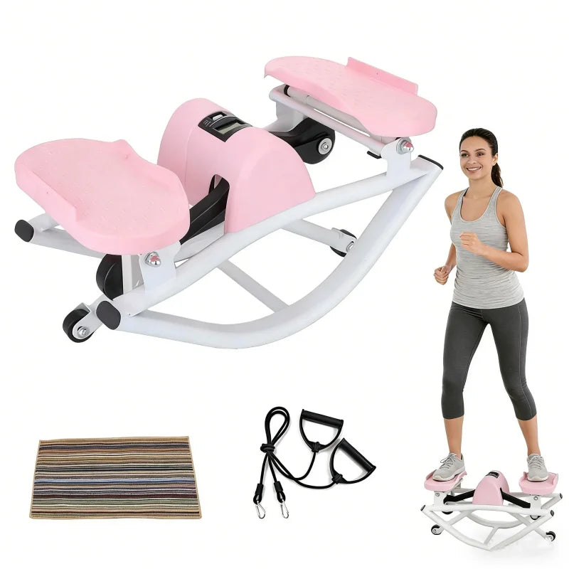 LUSQI Rock Stepper Silent Portable Exercise Machine For Home Gym