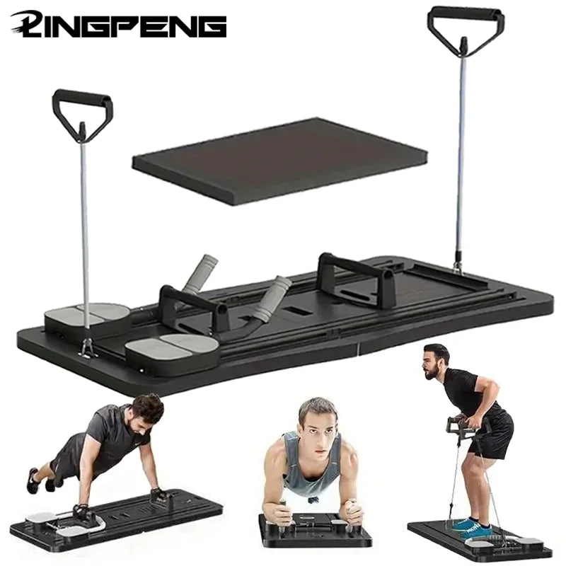 Multifunctional Pilates Reformer Set With Abdominal Exercise Board