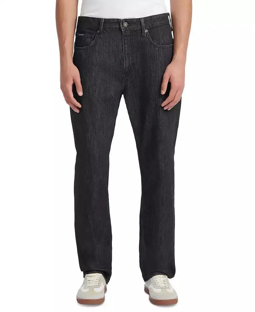 Guess Men's Dark Wash Comfort Fit Jogger Pants Running Tights for Fitness and Sports