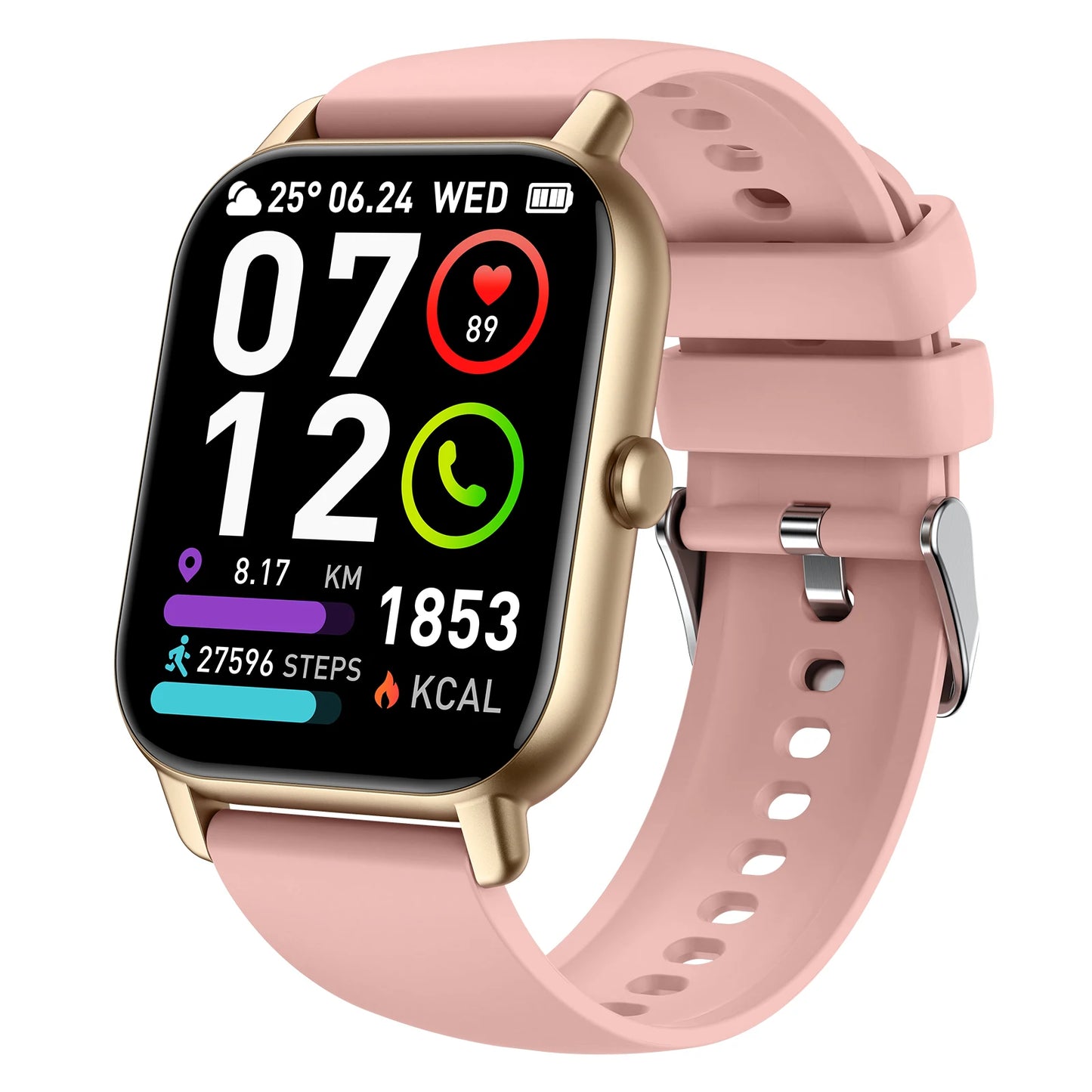 LaNikar P66D Smart Watch Health Monitoring Bluetooth Fitness Tracker